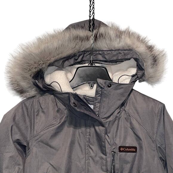 Columbia Women's Suttle Mountain Long Insulated Jacket Grey Coats S $230 - Picture 6 of 10